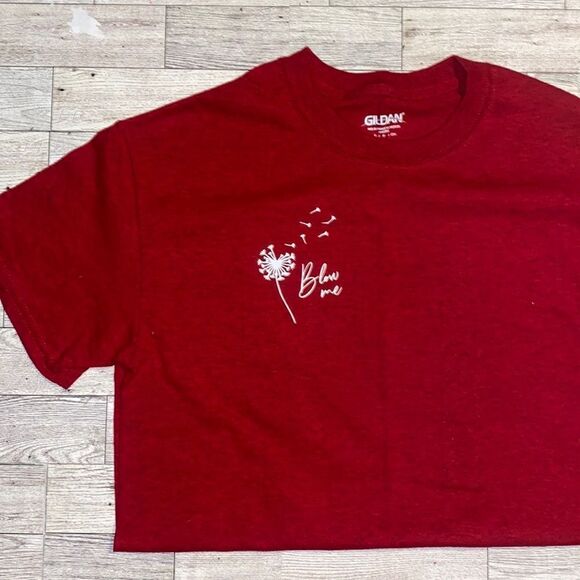 “Blow Me”, Custom Dandelion Graphic, Unisex Tee - Picture 8 of 15